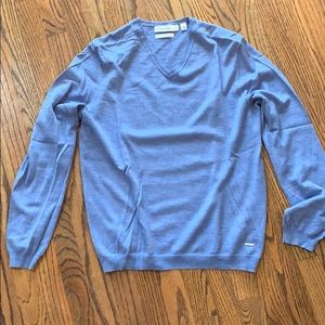 Calvin Klein Marino Wool Sweater - Medium (Blue)